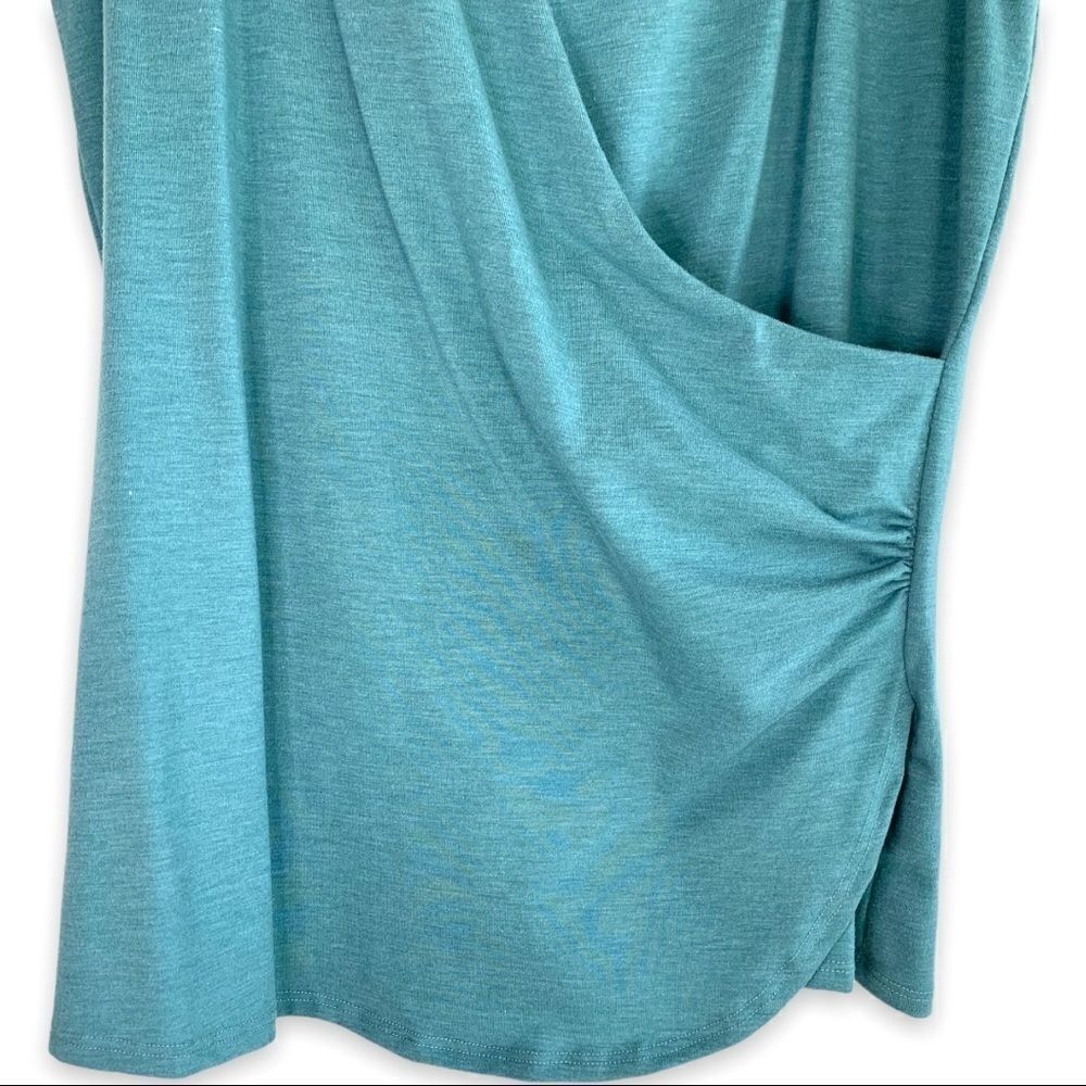 Message Factory Faux Wrap Top - Picture 3 of 7